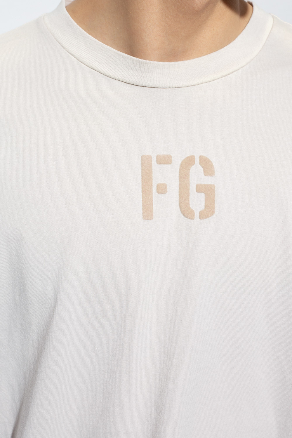 Beige T-shirt with logo Fear Of God - Vitkac HK